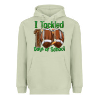 Matcha i tackled 100 days of school football Heavyweight Hoodie - texasbilliewilder