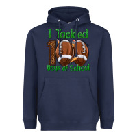 Navy i tackled 100 days of school football Heavyweight Hoodie - texasbilliewilder