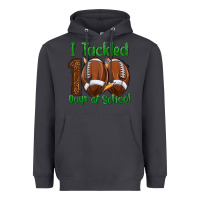 I Tackled 100 Days Of School Football Heavyweight Hoodie | Teevron