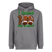 Storm i tackled 100 days of school football Heavyweight Hoodie - texasbilliewilder