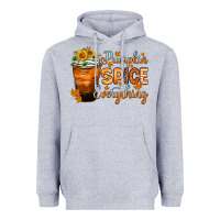 Heather Grey pumpkin spice everything Heavyweight Hoodie - Zillion Design Studio