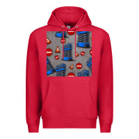 Scissor Lift Seamless Pattern Premium Hoodie | Teevron