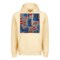 Pina Colada scissor lift seamless pattern Premium Hoodie - BundleAndBundleShop