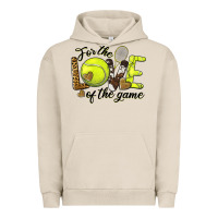 Pigment French Oak for the love of the game tennis Urban Hoodie - BarkalooDesign