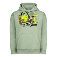 Pigment Oil Green for the love of the game tennis Urban Hoodie - BarkalooDesign