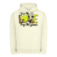 Pigment Pistachio for the love of the game tennis Urban Hoodie - BarkalooDesign