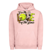 Pigment Salmon for the love of the game tennis Urban Hoodie - BarkalooDesign