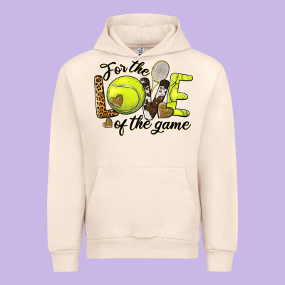 For The Love Of The Game Tennis Urban Hoodie Designed By Barkaloodesign