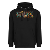 Black western mini black highland calf Heavyweight Hoodie - RanaPortraitStore