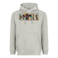 Moon Dust western mini black highland calf Heavyweight Hoodie - RanaPortraitStore