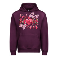 Mauve Wine best mom ever Urban Hoodie - NancyCooperArtShop