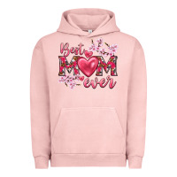 Pigment Salmon best mom ever Urban Hoodie - NancyCooperArtShop