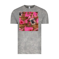 Cloud Rock easter heifer with bunny ears seamless pattern Vintage Tee - Artiststas