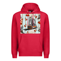 Cardinal forklift seamless pattern Premium Hoodie - BundleAndBundleShop