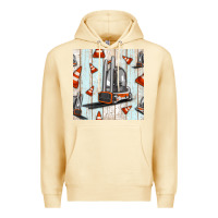 Pina Colada forklift seamless pattern Premium Hoodie - BundleAndBundleShop