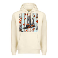 Sandshell forklift seamless pattern Premium Hoodie - BundleAndBundleShop
