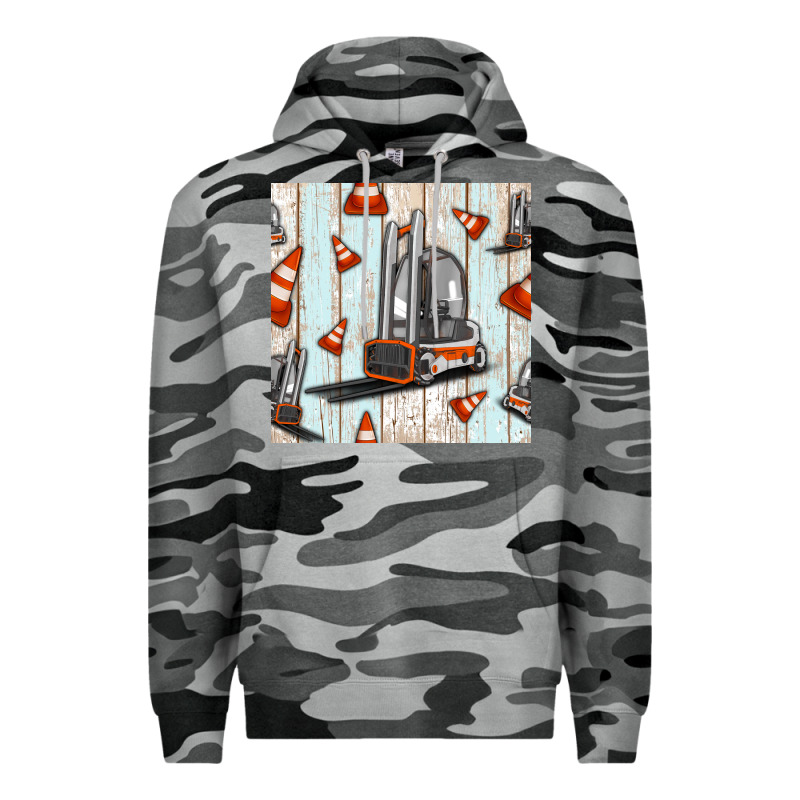 Forklift Seamless Pattern Premium Hoodie by BundleAndBundleShop | Teevron