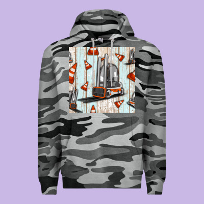 Forklift Seamless Pattern Premium Hoodie Designed By Bundleandbundleshop