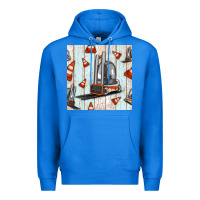 True Royal forklift seamless pattern Premium Hoodie - BundleAndBundleShop