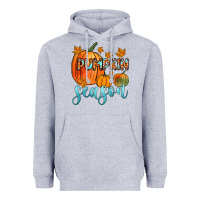 Heather Grey pumpkin season Heavyweight Hoodie - Zillion Design Studio