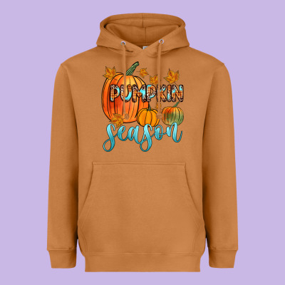 Pumpkin Season Heavyweight Hoodie Designed By Zillion Design Studio