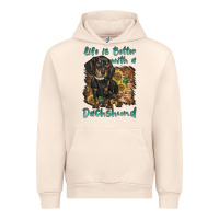 Sandshell life is better with a dachshund Urban Hoodie - BarkalooDesign