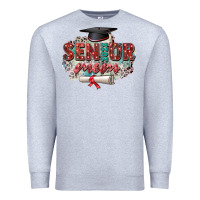 Heather Grey senior 2023 mom Premium Sweatshirt - Zillion Design Studio
