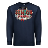 Navy senior 2023 mom Premium Sweatshirt - Zillion Design Studio