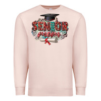 Pale Pink senior 2023 mom Premium Sweatshirt - Zillion Design Studio