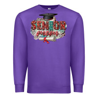 Purple senior 2023 mom Premium Sweatshirt - Zillion Design Studio