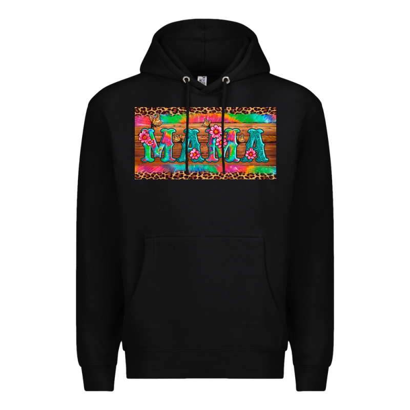 Mama Tie Dye License Plate Template Premium Hoodie by Artiststas | Teevron