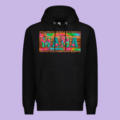 Mama Tie Dye License Plate Template Premium Hoodie Designed By Artiststas