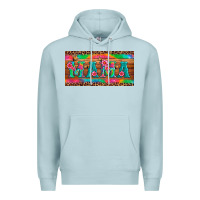 Blue Mist mama tie dye license plate template Premium Hoodie - Artiststas