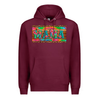 Burgundy mama tie dye license plate template Premium Hoodie - Artiststas