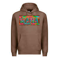 Chestnut mama tie dye license plate template Premium Hoodie - Artiststas