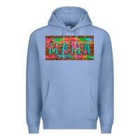 Colony Blue mama tie dye license plate template Premium Hoodie - Artiststas