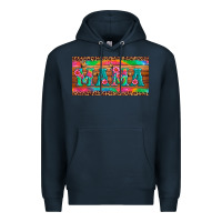 Navy mama tie dye license plate template Premium Hoodie - Artiststas