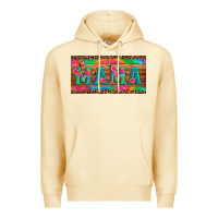 Pina Colada mama tie dye license plate template Premium Hoodie - Artiststas