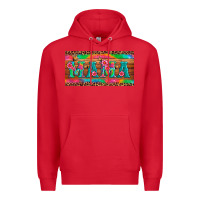Red mama tie dye license plate template Premium Hoodie - Artiststas