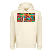 Sandshell mama tie dye license plate template Premium Hoodie - Artiststas