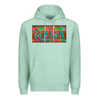 Seafoam mama tie dye license plate template Premium Hoodie - Artiststas