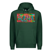 Sports Green mama tie dye license plate template Premium Hoodie - Artiststas