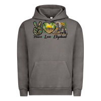 Pigment Tornado Peace Love Elephant Urban Hoodie - LillyAllenDesigns