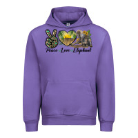 Tulip Peace Love Elephant Urban Hoodie - LillyAllenDesigns