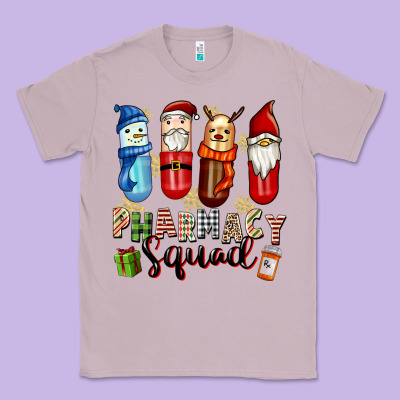 Pharmacy Squad Christmas Classic Tee Designed By Fadigitalartstudio