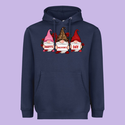 Happy Valentine's Day Dno Es With Rose Heavyweight Hoodie Designed By Ranaportraitstore