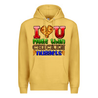 Antique Gold i love you more than chicken nuggets Premium Hoodie - AdoDesignShop