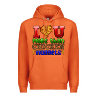 Carrot i love you more than chicken nuggets Premium Hoodie - AdoDesignShop