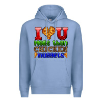 Colony Blue i love you more than chicken nuggets Premium Hoodie - AdoDesignShop