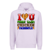Lilac i love you more than chicken nuggets Premium Hoodie - AdoDesignShop